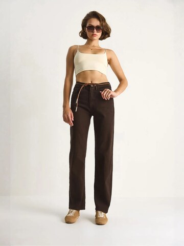 Bianco Lucci Regular Broek in Bruin