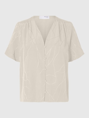 SELECTED Blouse in Beige: front