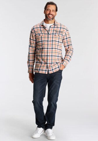 Man's World Regular Fit Hemd in Orange