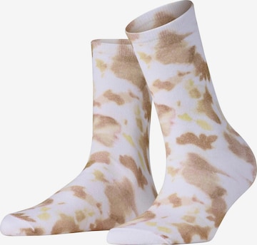 FALKE Socken 'Surreal Mist' in Weiß: Vorderseite