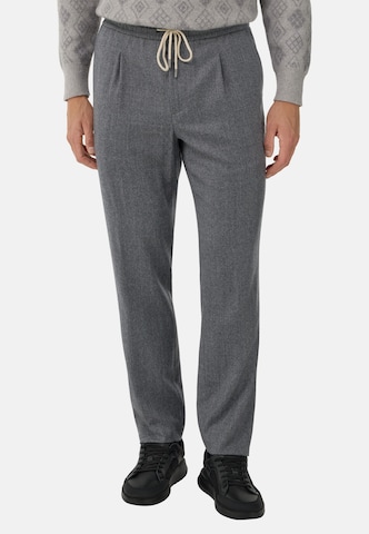 Boggi Milano Slim fit Chino trousers 'B Sustainable' in Grey: front