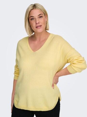 ONLY Carmakoma Sweater 'CARMargareta' in Yellow: front