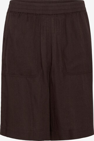 Kaffe Hlače 'KAmilia' | rjava barva: sprednja stran