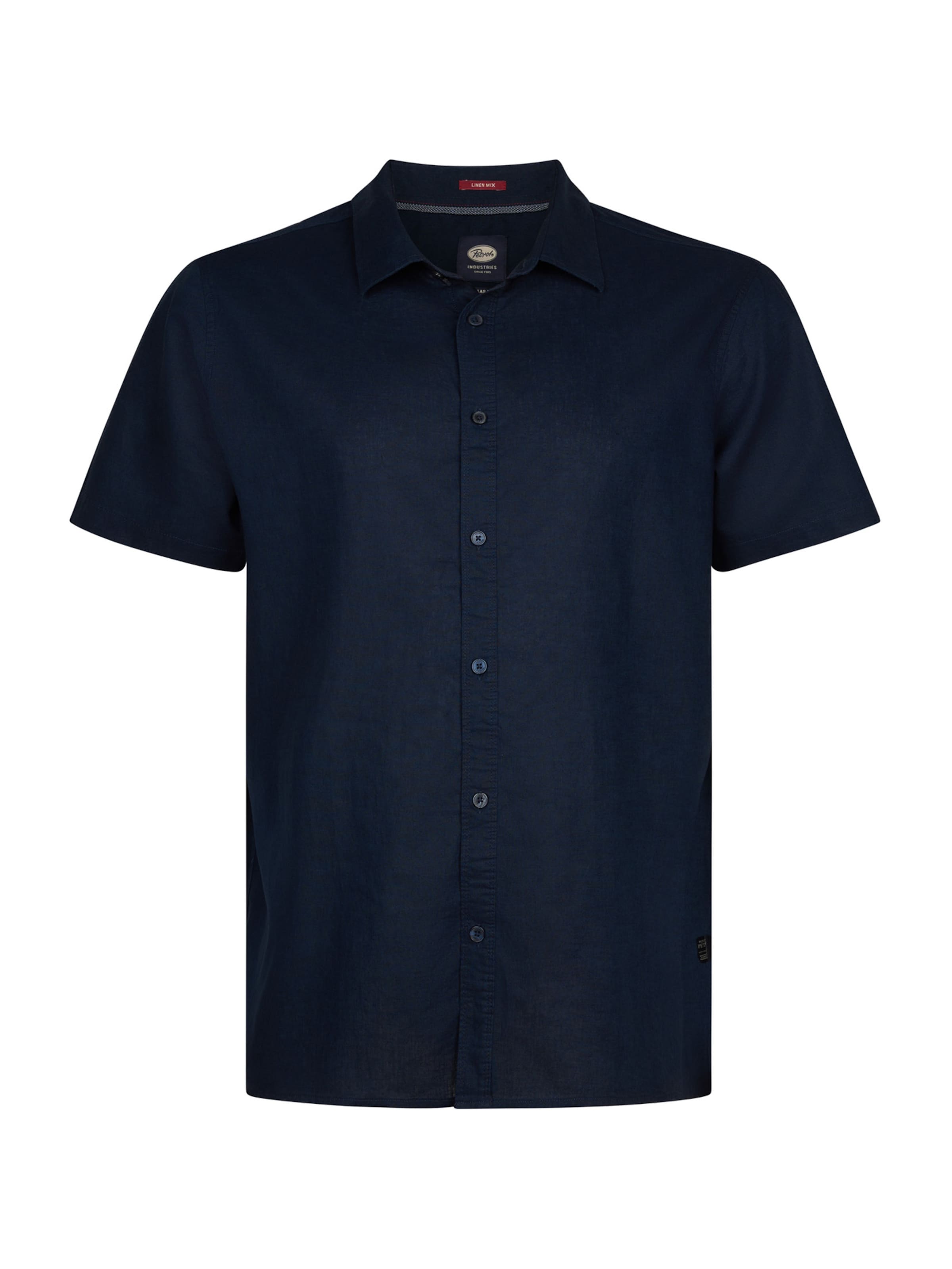 Fit confort Chemise Petrol Industries en bleu : devant