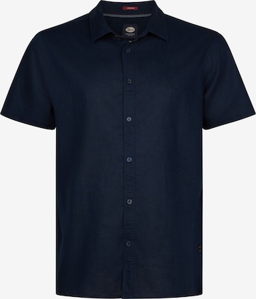 Chemise Petrol Industries en bleu : devant