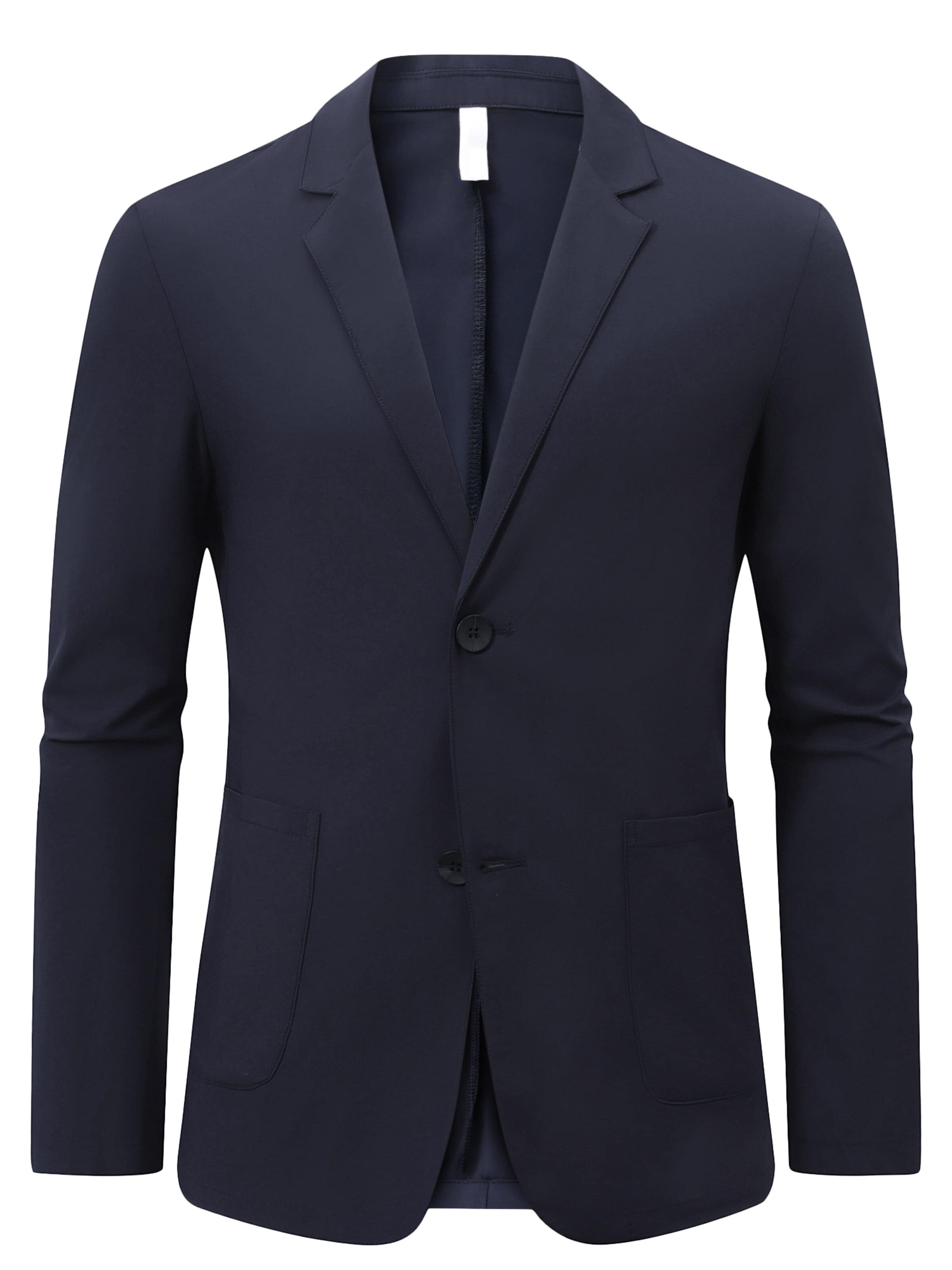 ALLTHEMEN Suit Jacket 'Schatten' in Blue: front