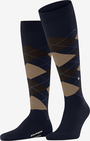 BURLINGTON Knee High Socks 'Edinburgh' in Blue: front