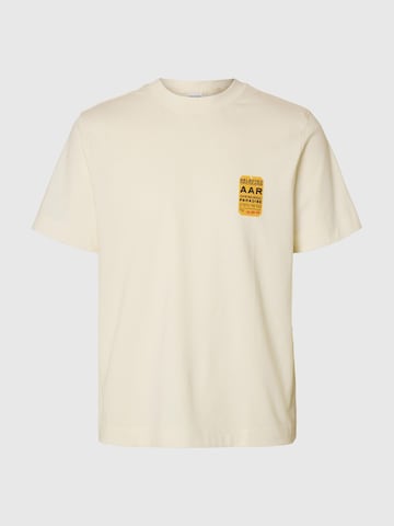 SELECTED - Camiseta en beige