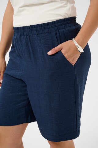 KAFFE CURVE Loose fit Trousers in Blue