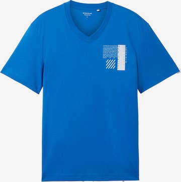 T-Shirt TOM TAILOR en bleu : devant