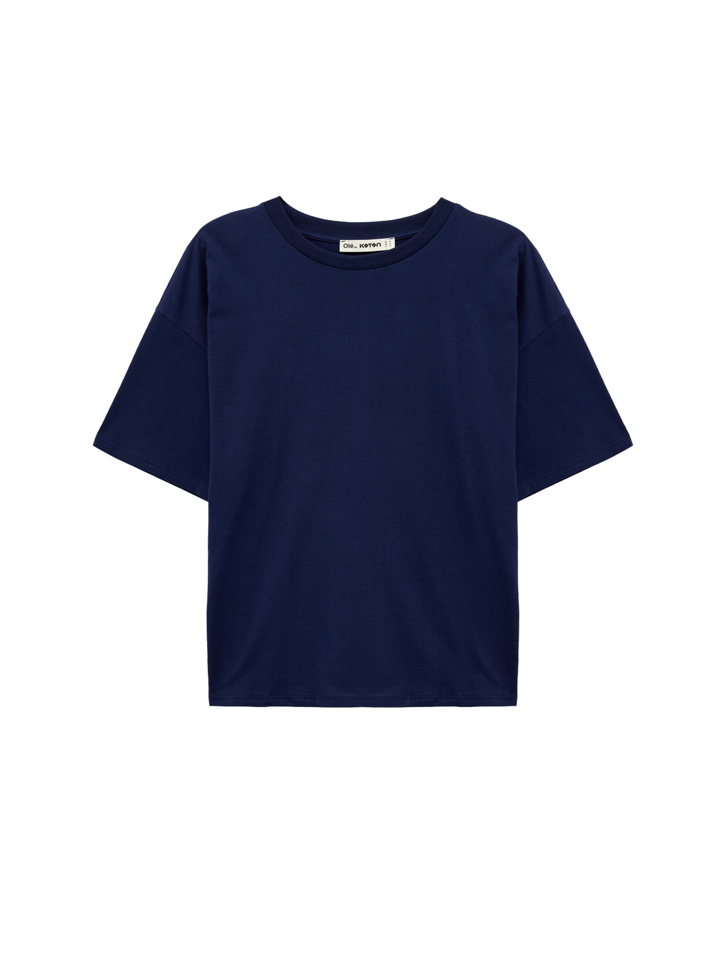 Koton T-Shirt in XXXL in navy / silber, Produktansicht