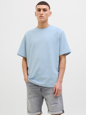 JACK & JONES Shirt 'JCOPACER STRUCTURE TEE' in Blauw