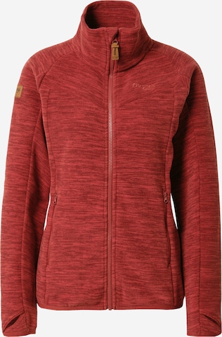 Bergans Functionele fleece jas 'Hareid' in Rood: voorkant