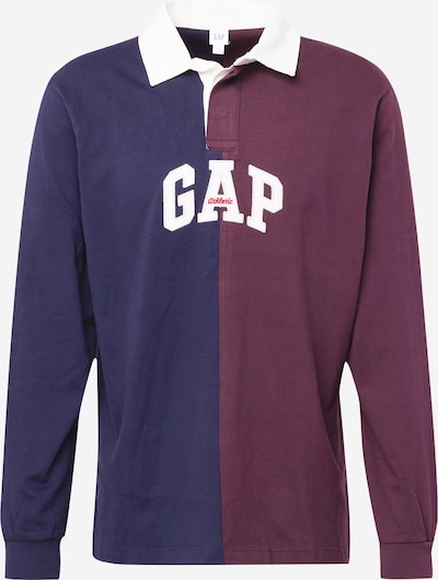 GAP T-Shirt en bleu marine / lie de vin / blanc, Vue avec produit