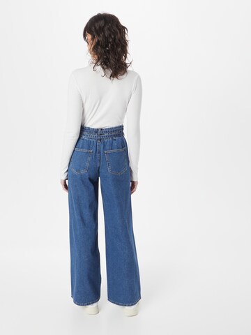 Wide leg Jeans con pieghe 'SPACE' di VILA ROUGE in blu