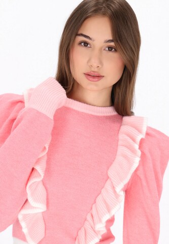 MYMO Trui 'Back To School' in Roze