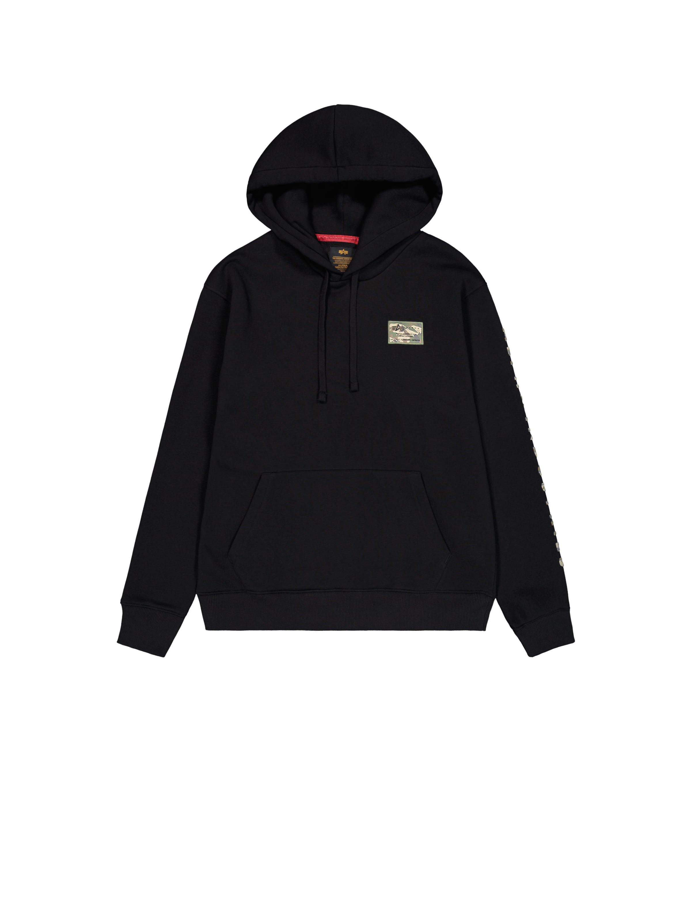 ALPHA INDUSTRIES Sweatshirt i svart: framsida