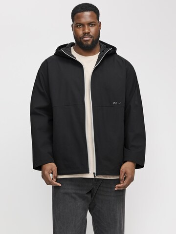 Jack & Jones Plus Between-season jacket in Black: front