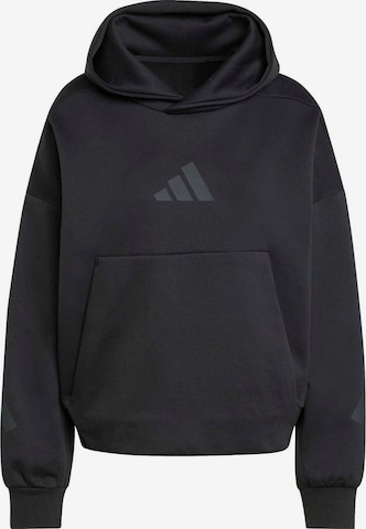 juoda ADIDAS SPORTSWEAR Sportinio tipo megztinis 'Z.N.E.': priekis