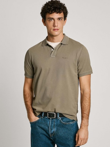 Pepe Jeans Poloshirt 'New Oliver' in Grün: Vorderseite