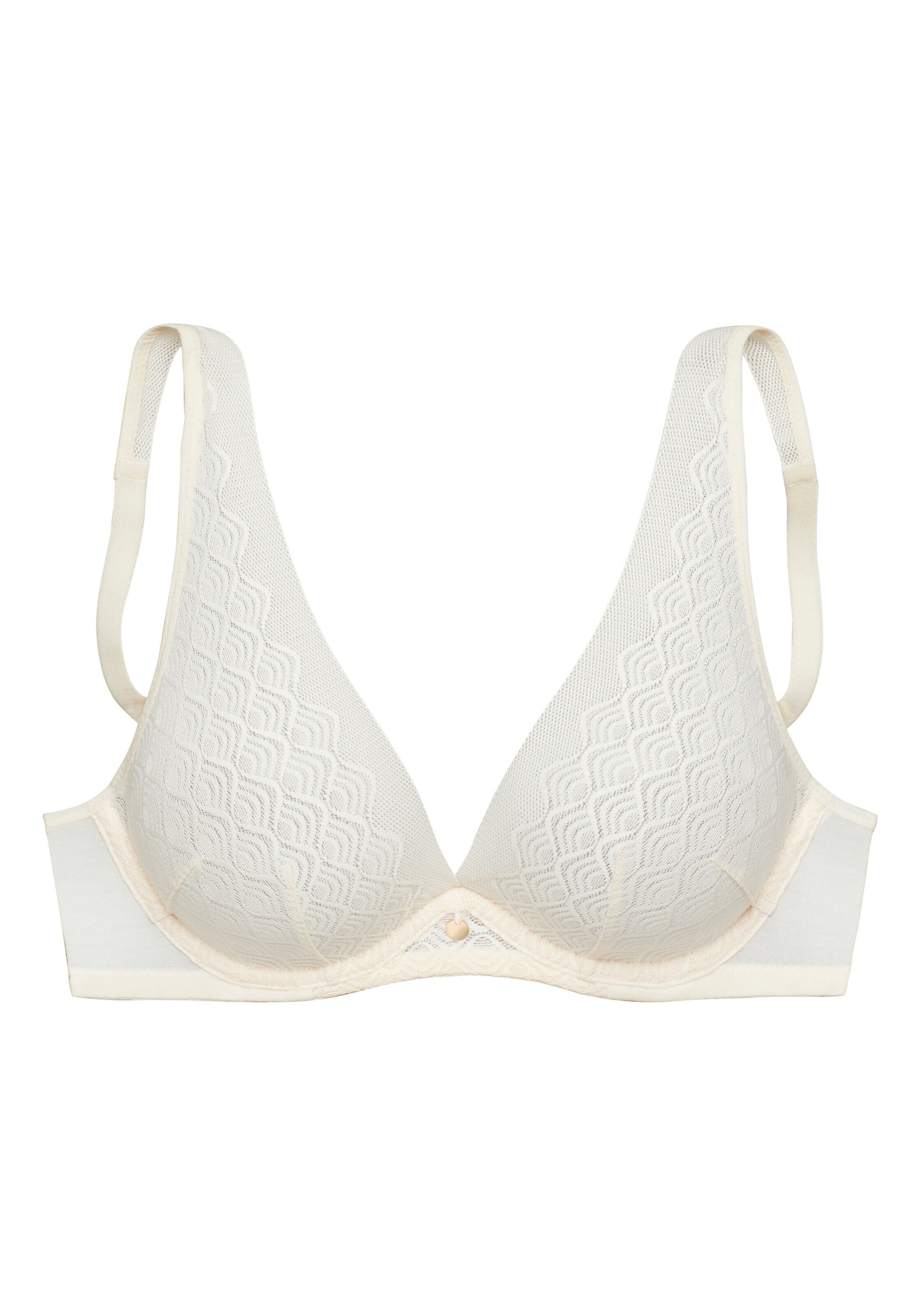 LASCANA Trojuholníky Podprsenka - Biela: predná strana