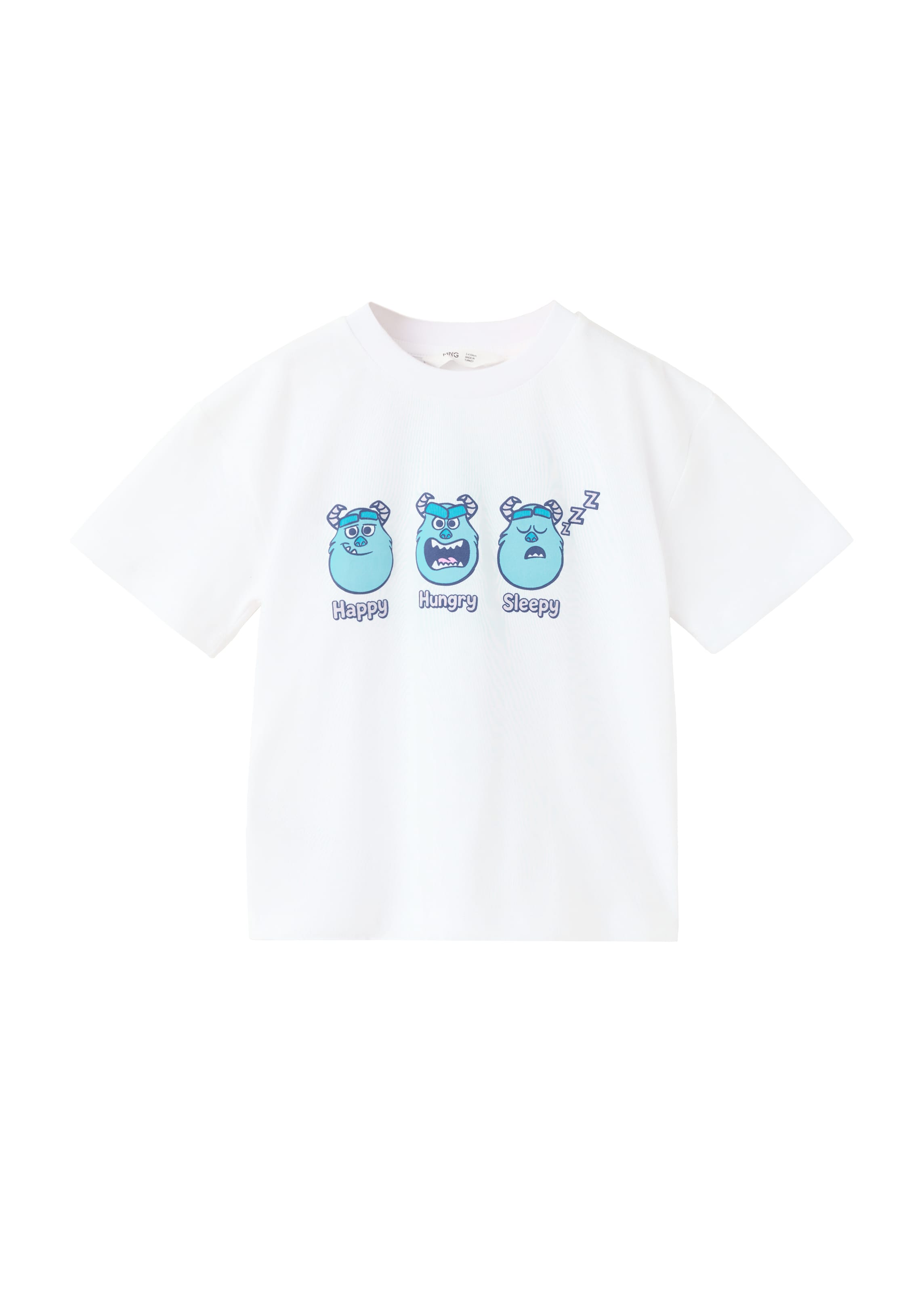 T-Shirt 'MONCAM2' MANGO KIDS en blanc : devant