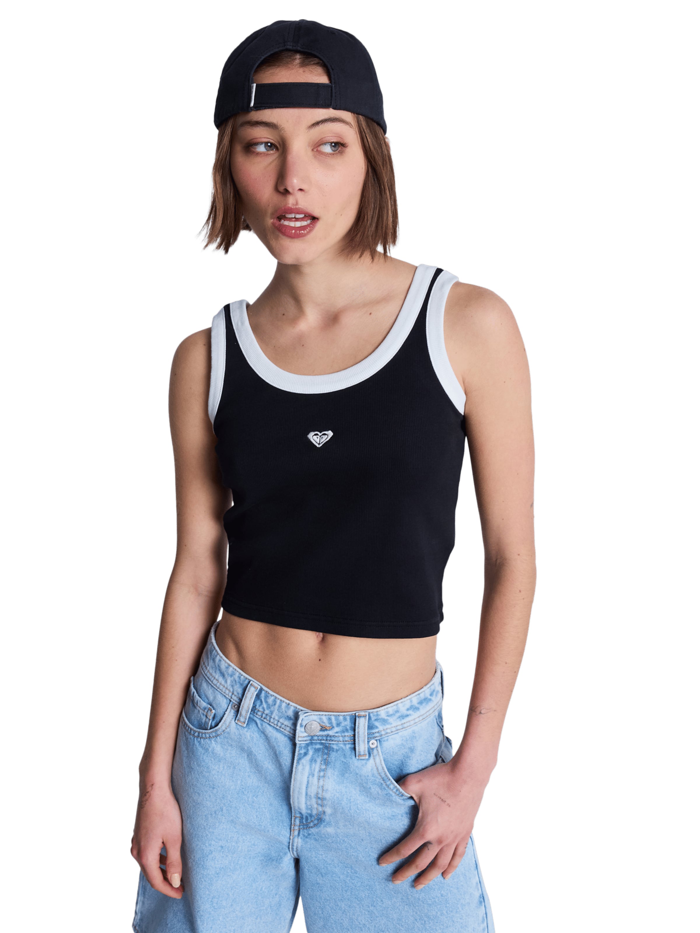 ROXY Top 'Keep It Cool' in Schwarz: Vorderseite