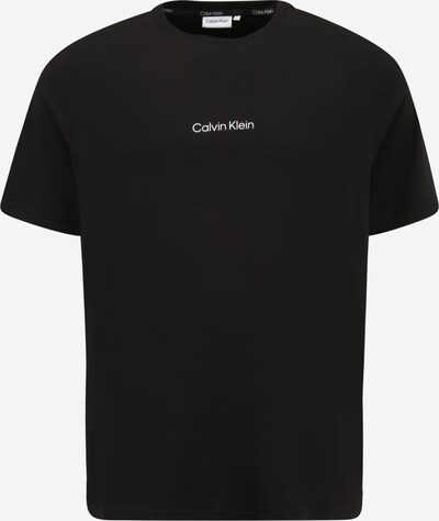 Calvin Klein Big & Tall Shirt 'Thunder' in de kleur Zwart / Wit, Productweergave