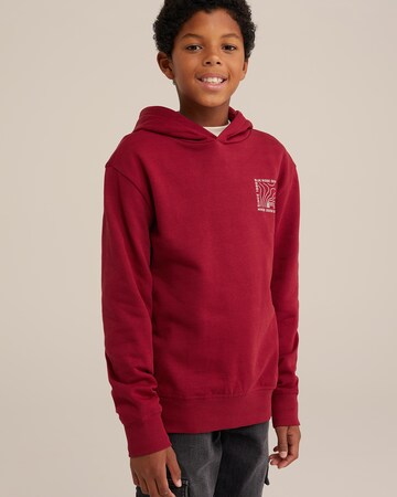 WE Fashion - Sweatshirt em vermelho