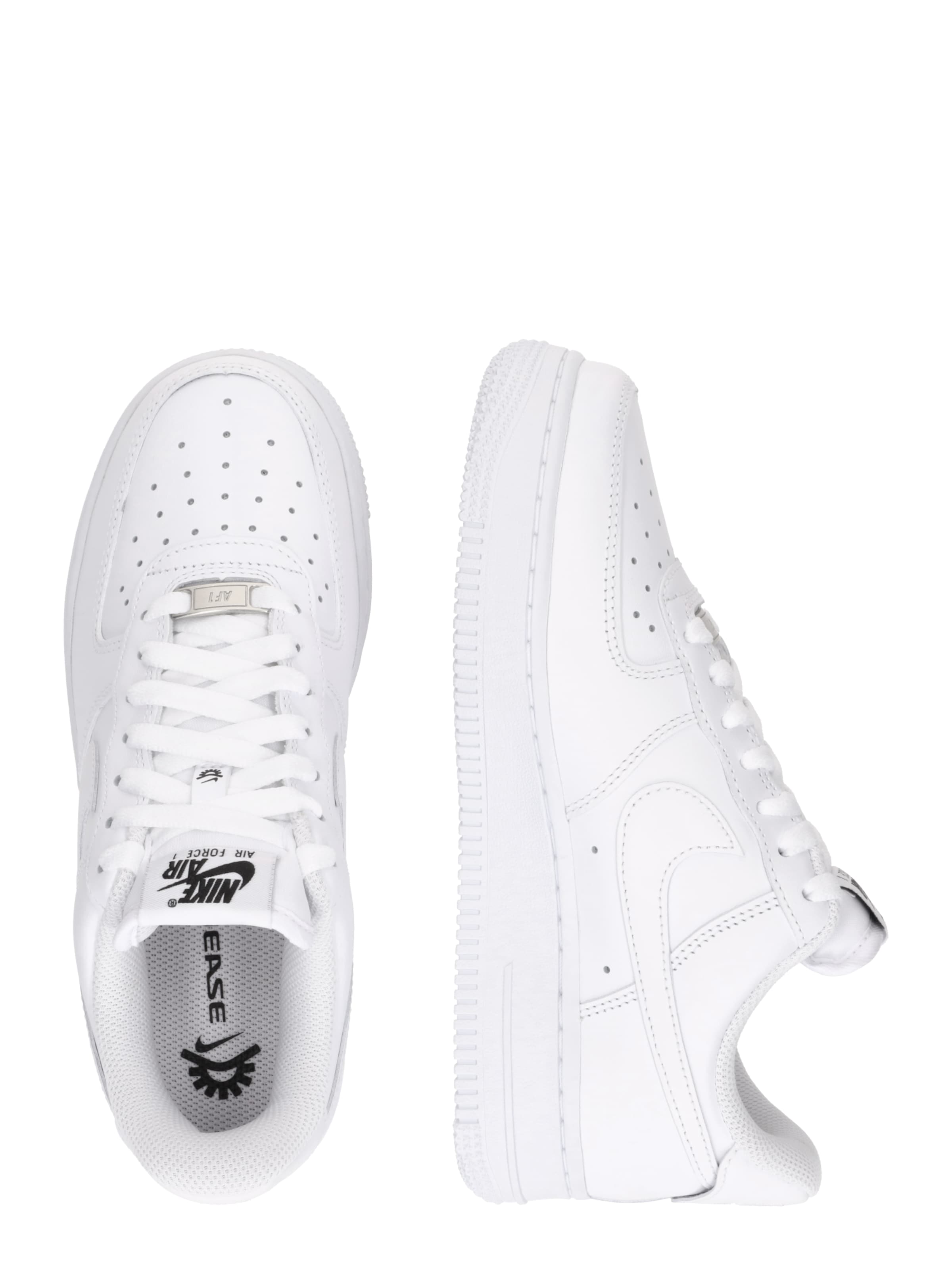 Nike Sportswear Ниски маратонки 'Air Force 1 '07 FlyEase' в бяло