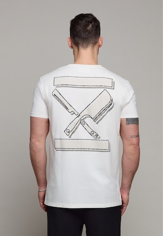 T-Shirt 'Blades' Distorted People en beige