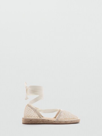 MANGO Espadryle 'Alberta' w kolorze beżowy