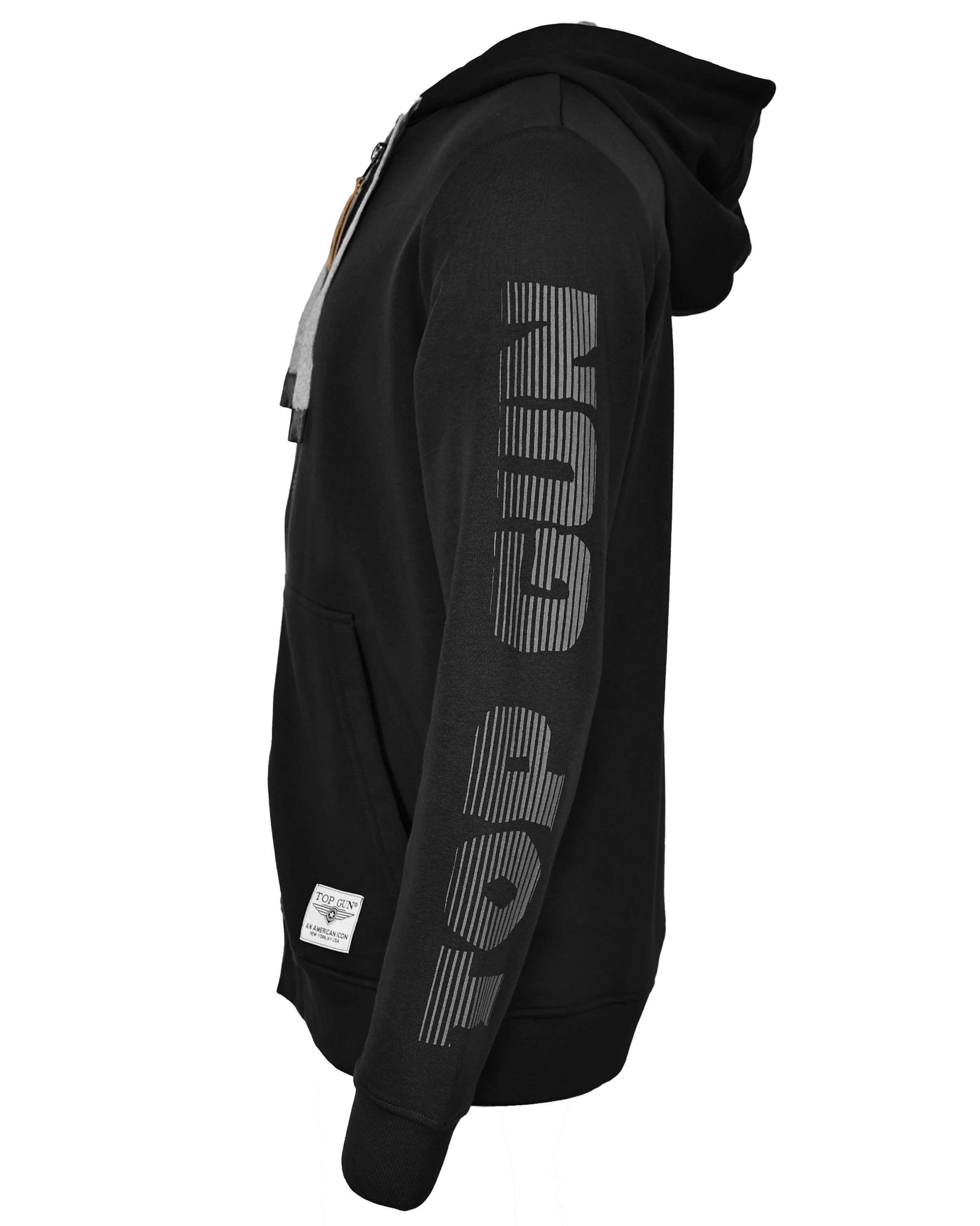 TOP GUN Sweatvest in Zwart