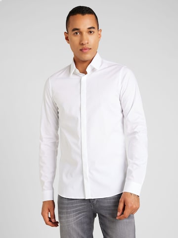 Calvin Klein Slim fit Overhemd in Wit: voorkant