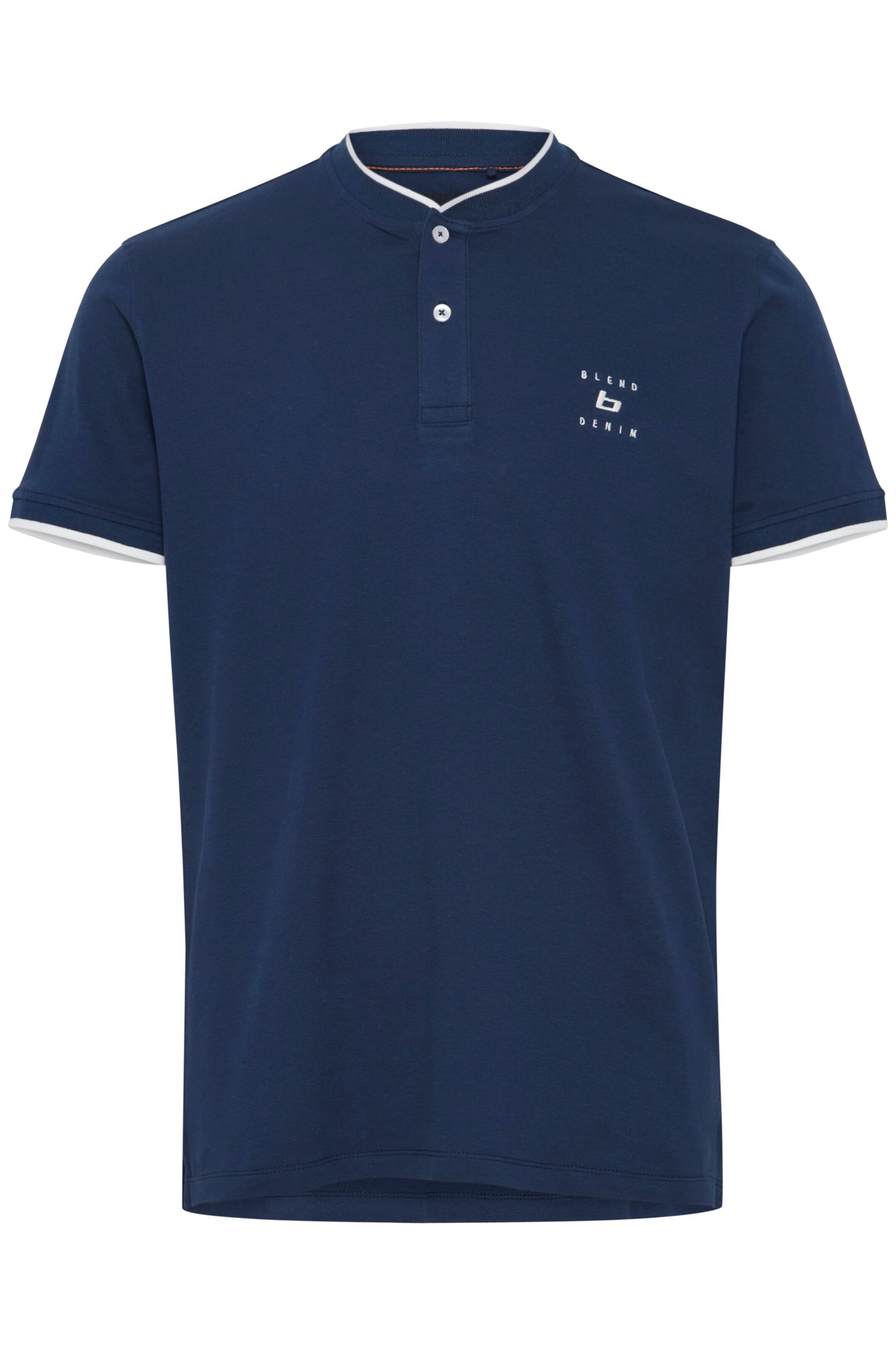 BLEND - Camisa 'Polo' em azul: frente
