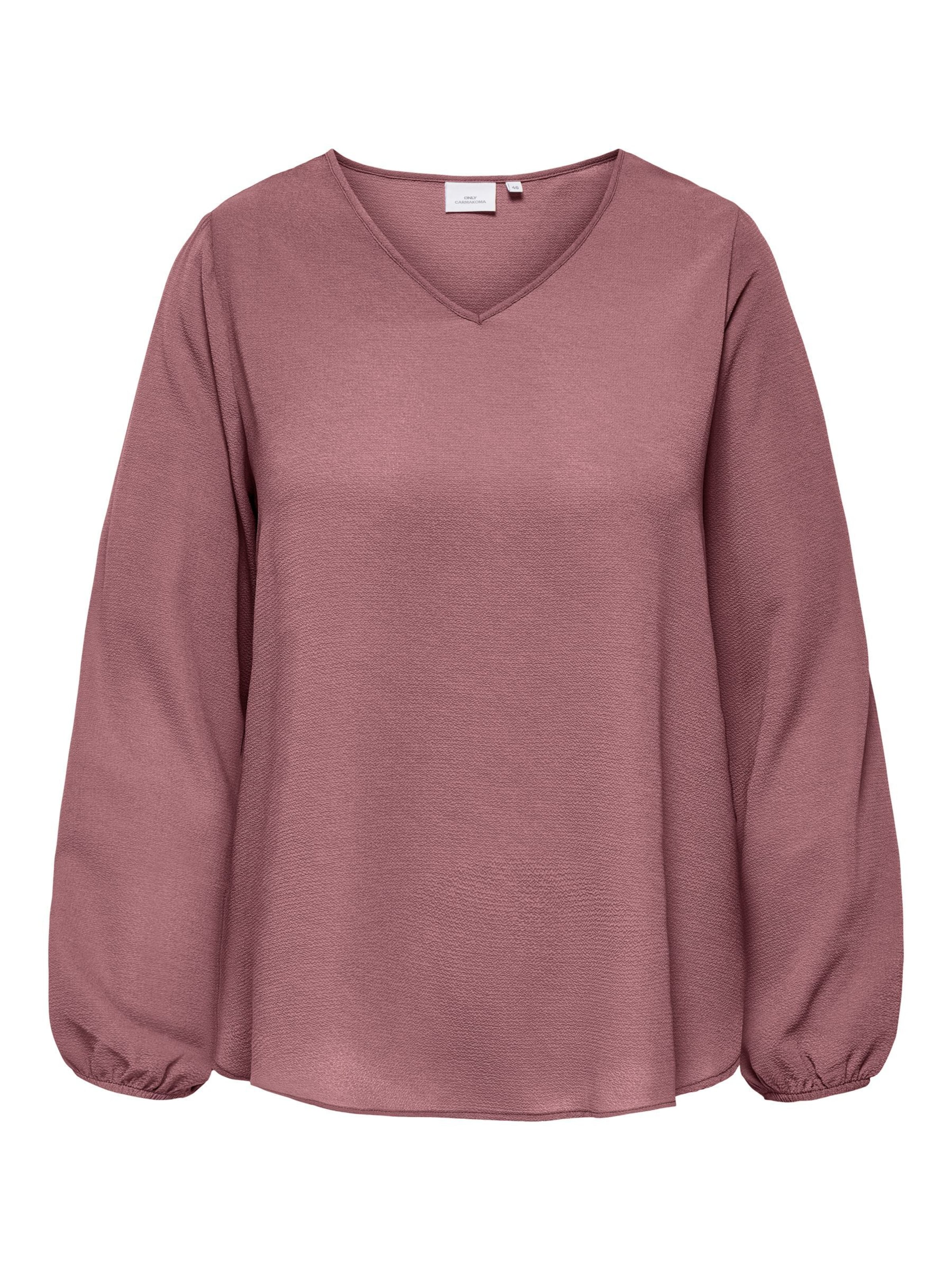 ONLY Carmakoma Blouse 'CARVica' in Bruin: voorkant