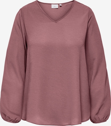 Camicia da donna 'CARVica' di ONLY Carmakoma in marrone: frontale