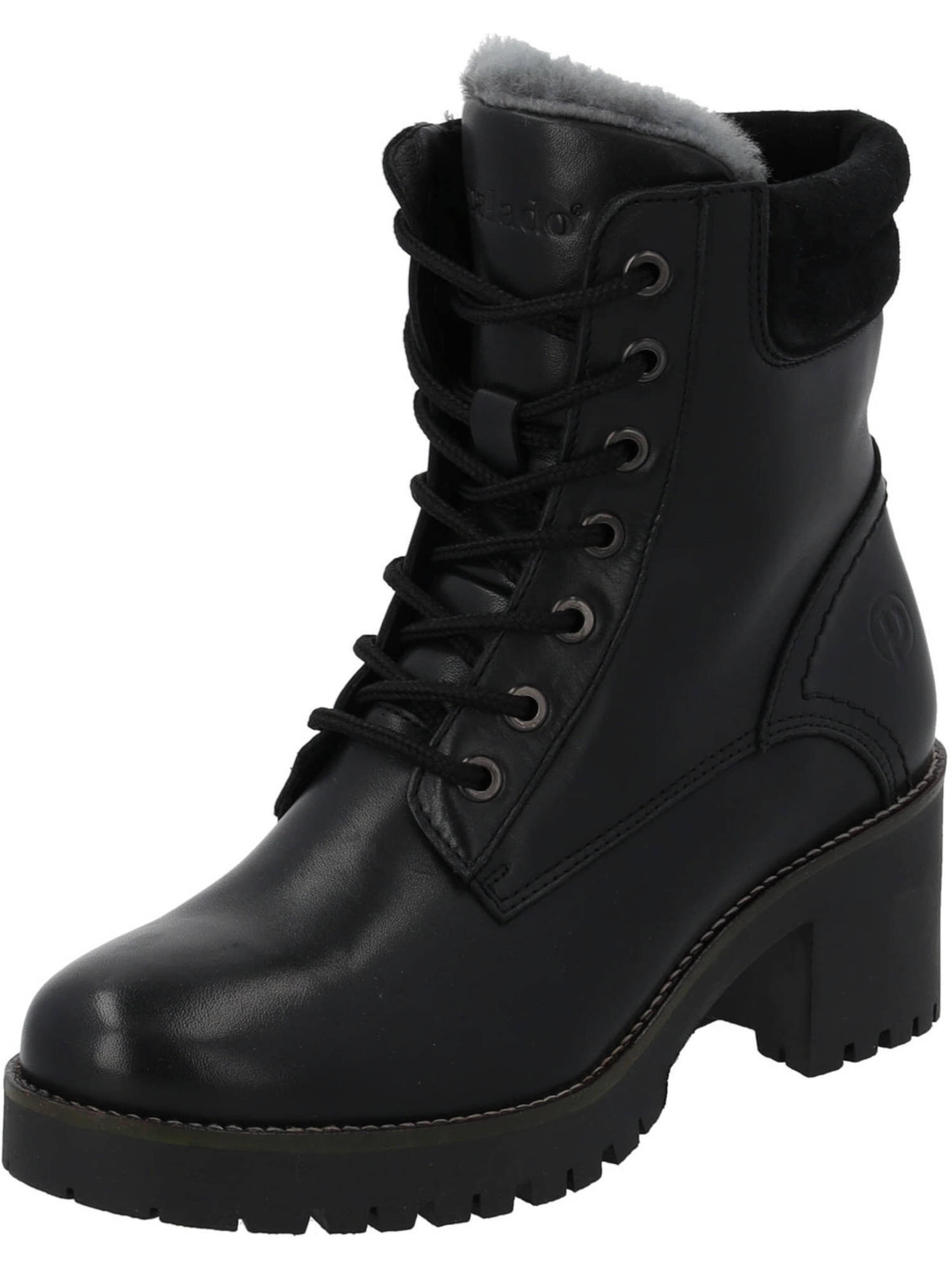 Palado Fűzős rövid szárú csizmák 'Skarda' - fekete: elől