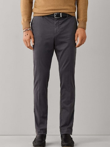 Hackett London Slim fit Chino trousers in Grey: front