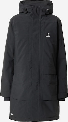 Haglöfs Outdoorjacke 'Salix' in Schwarz: predná strana