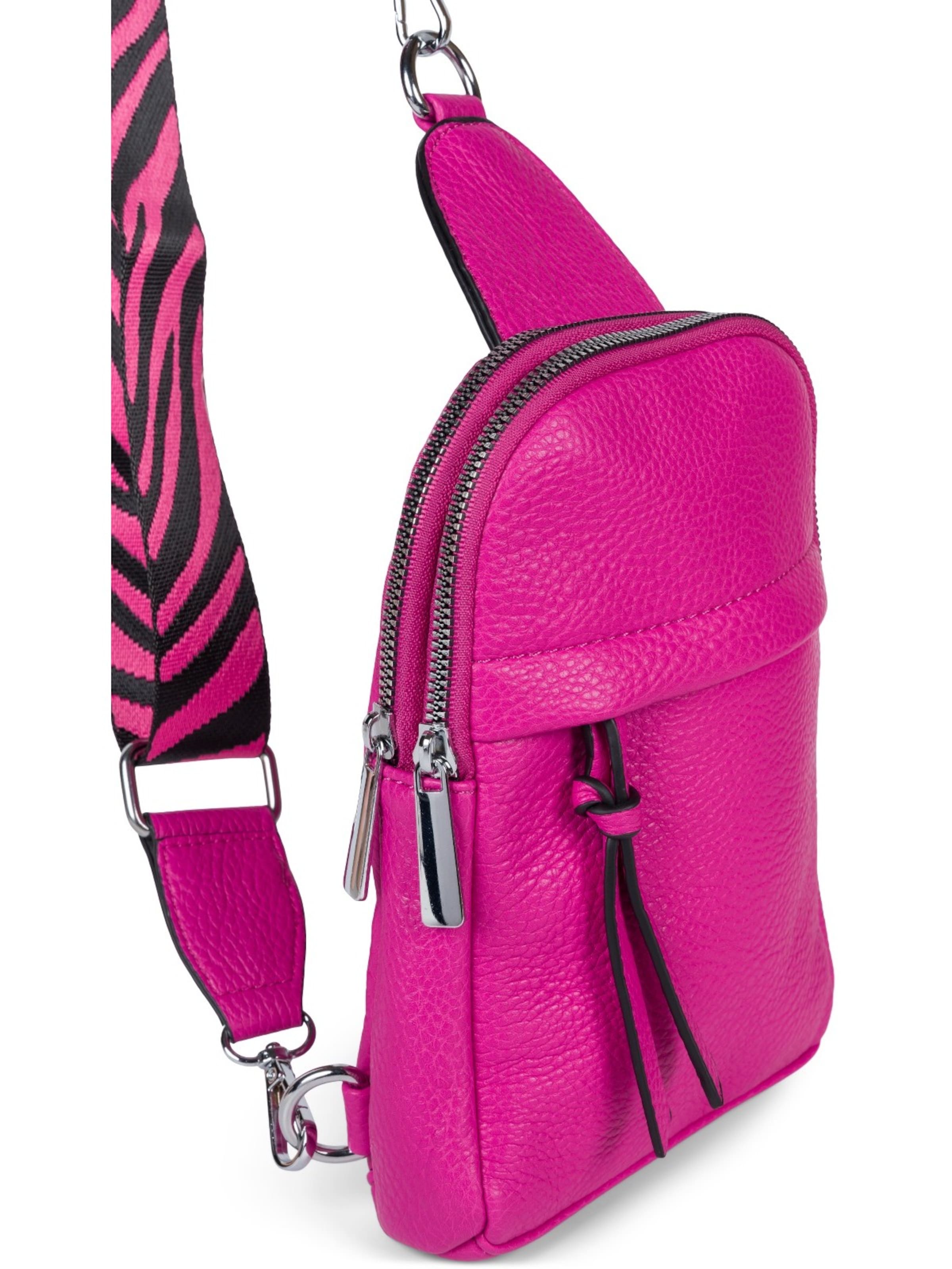 styleBREAKER Umhängetasche 'One Shoulder Rucksack Uni' in Pink