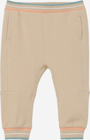 s.Oliver Tapered Broek in Beige: voorkant