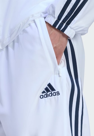 ADIDAS ORIGINALS Loose fit Trousers 'Teamgeist Adicolor' in White