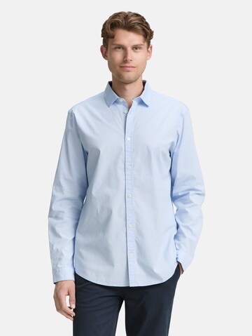TOM TAILOR Regular fit Overhemd in Blauw: voorkant