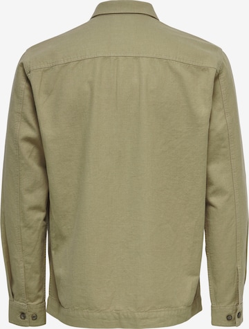 Only & Sons Regular Fit Skjorte 'Kennet' i beige