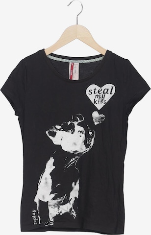 REPLAY T-Shirt S in Schwarz: Vorderseite