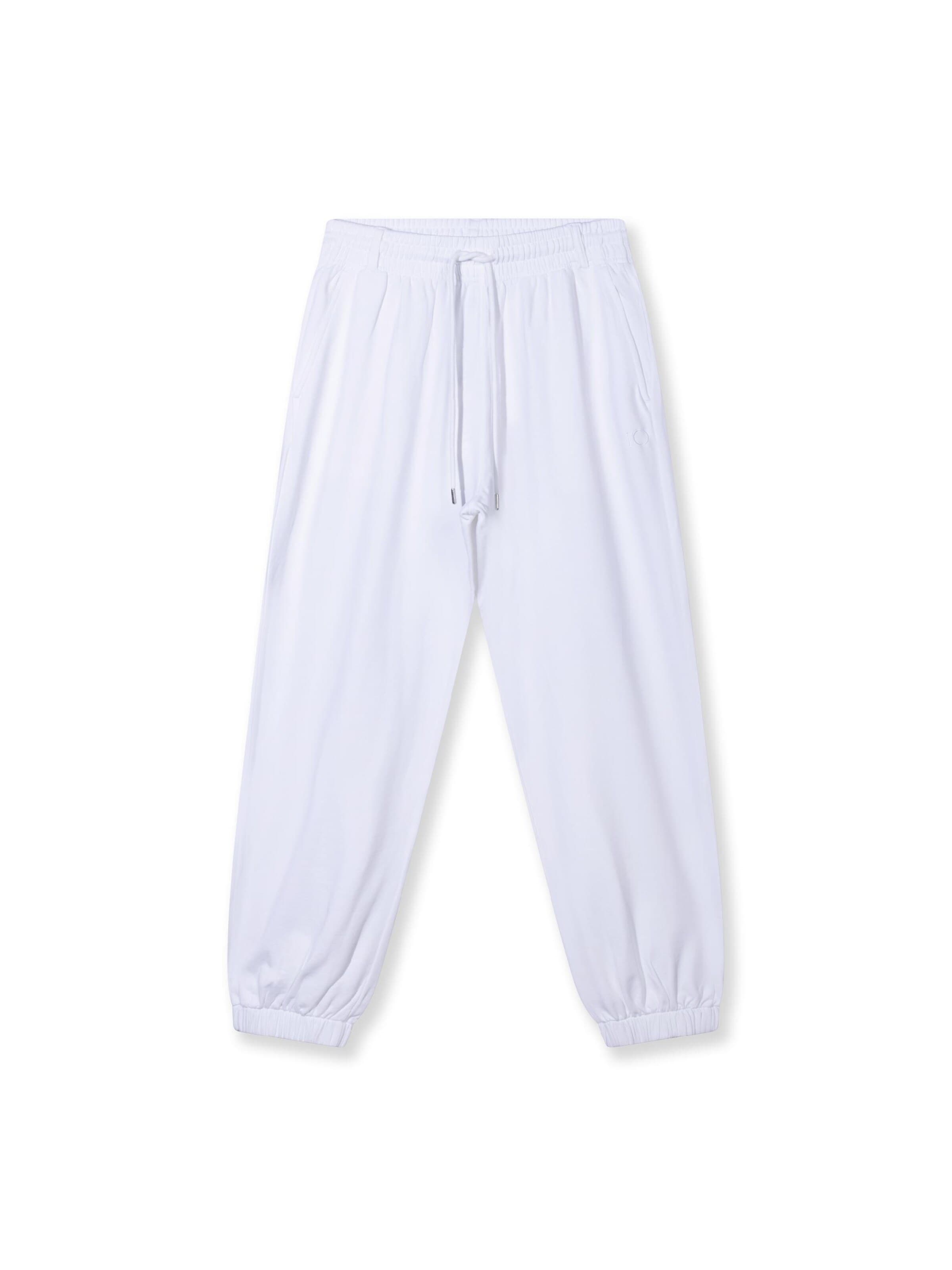 10Days Tapered Broek in Wit: voorkant