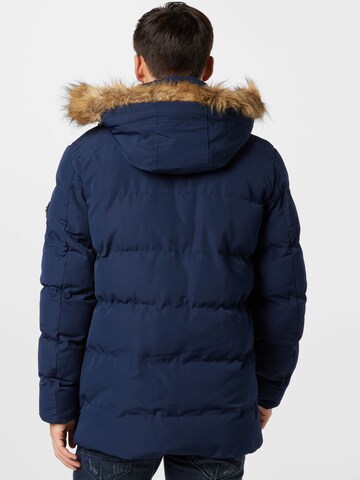 INDICODE JEANS Winter Jacket 'Shaw' in Blue