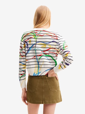 Desigual Sweater 'Striped arty' in Mixed colors