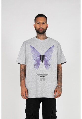 MJ Gonzales Shirt 'Metamorphose V.6' in Grijs: voorkant